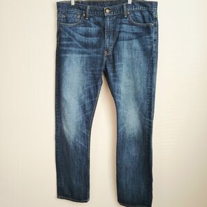 Levi's Dark Blue Straight Jeans 513 Slim Straight Size 38/32